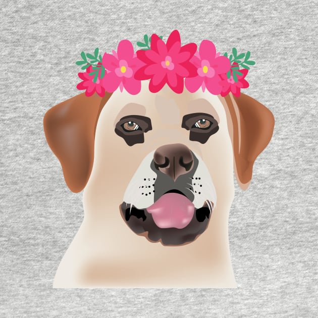 Labrador Retriever with flower design by Pet & Nature Lovers